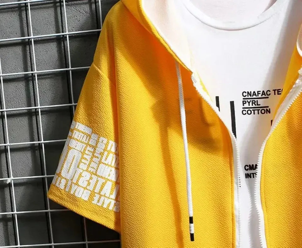Men's Cartoon Zip Hoodie – Summer