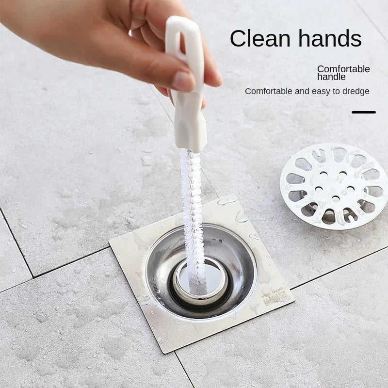 45cm Pipe Dredging Brush Flexible Bathroom Hair Sewer Sink Cleaning Brush Bendable for Home Kitchen Sink Bathroom Hair Sewer