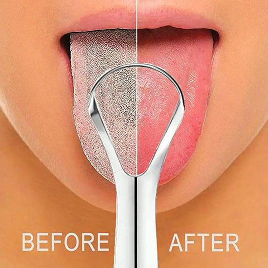 Stainless Steel Tongue Scraper – Reusable, Rust-Proof Fresh Breath Tool