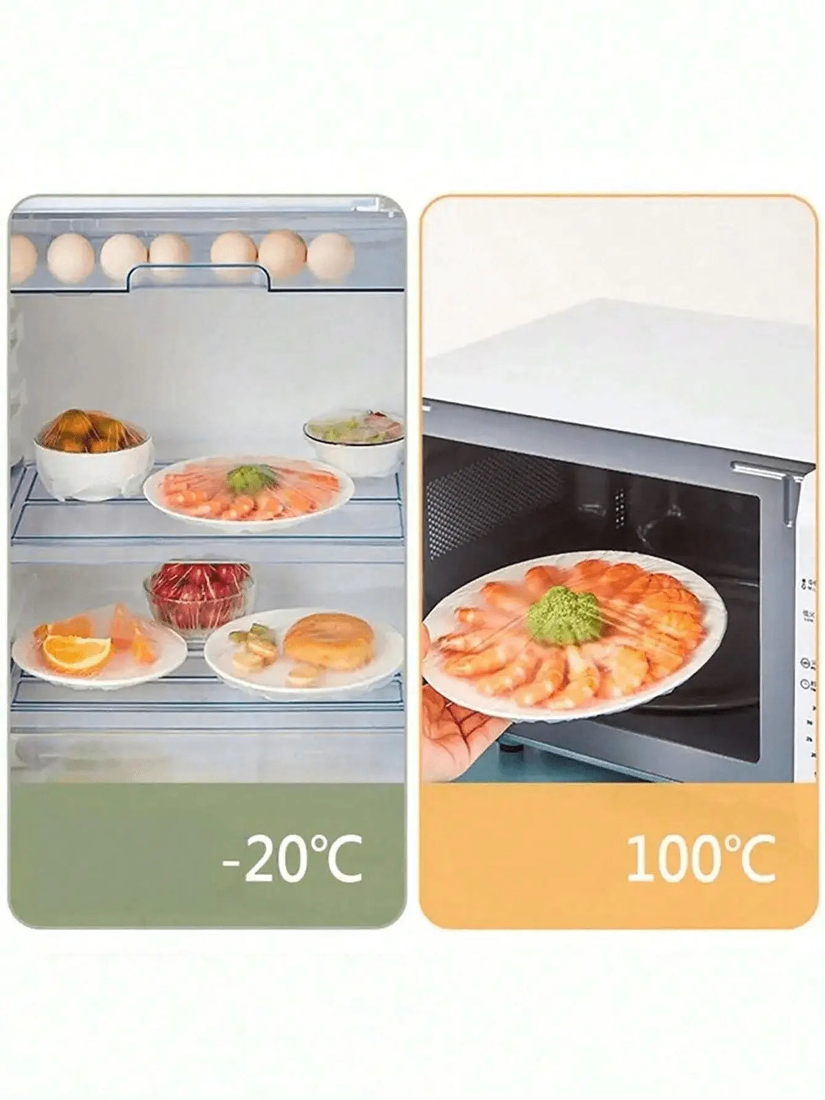 100Pcs Food Covers For Refrigerator Fresh-keeping Disposable Kitchen Plate Dustproof Cover Reusable Elastic Food Bowl Lid New