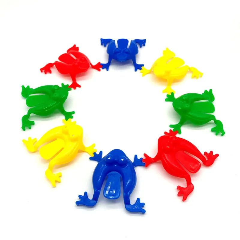 10-20Pcs Jumping Frog Bounce Fidget Toys For Novelty Assorted Stress Reliever Toys For Birthday Gift Party Favor