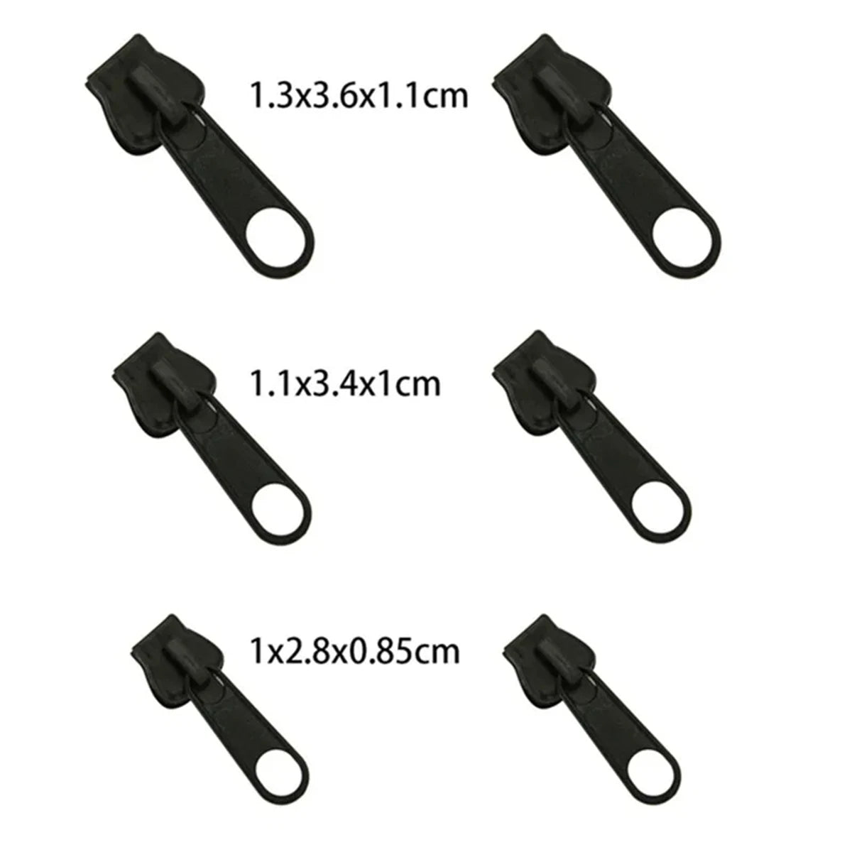 3 Sizes Universal Instant Fix Zipper Repair Kit Replacement Zip Slider Teeth Rescue Sewing Clothes Bag Zippers Tool Accessori