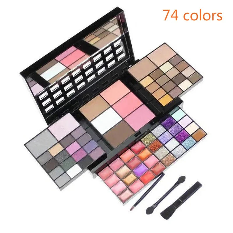 Glitter Eyeshadow Palette – 40, 74 & 78 Color Shimmer & Matte Eye Sets