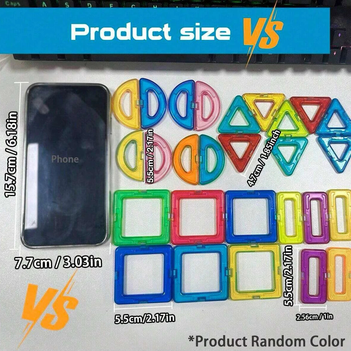 Magnetic Building Blocks – Medium Size STEM Construction Toy for Kids Ages 4–12 (20 to 84 Pieces)
