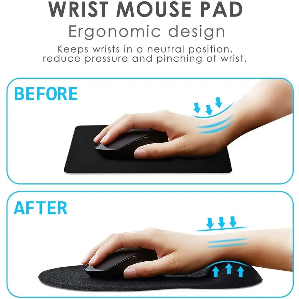 Memory Foam Wrist Rest Mouse Pad
