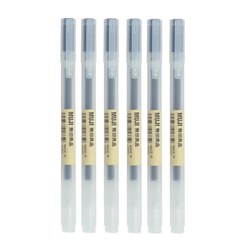 Japanese-Style Kawaii Gel Pens – 6 or 8-Pack in Black, Blue & Red, 0.38mm or 0.5mm for School & Office (Mixed Colour Sets Available)