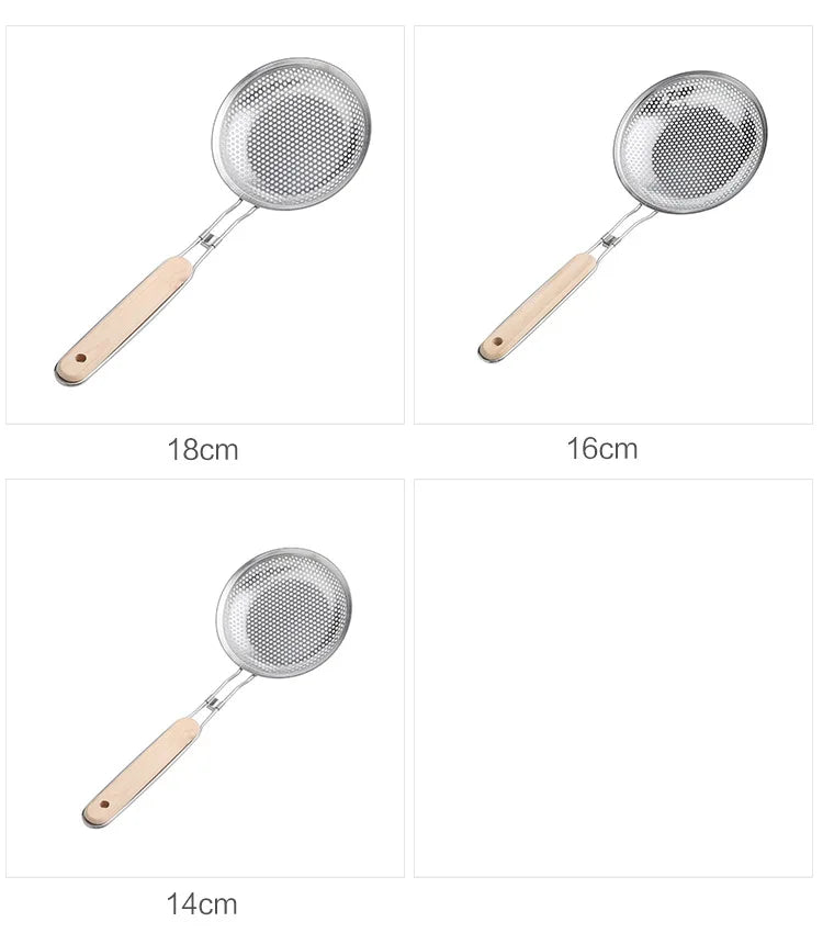 Stainless Steel Egg Beater & Skimmer Spoon Set