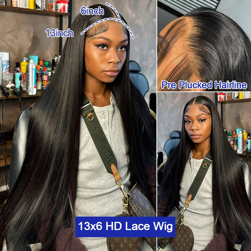Bone Straight Lace Front Human Hair Wig