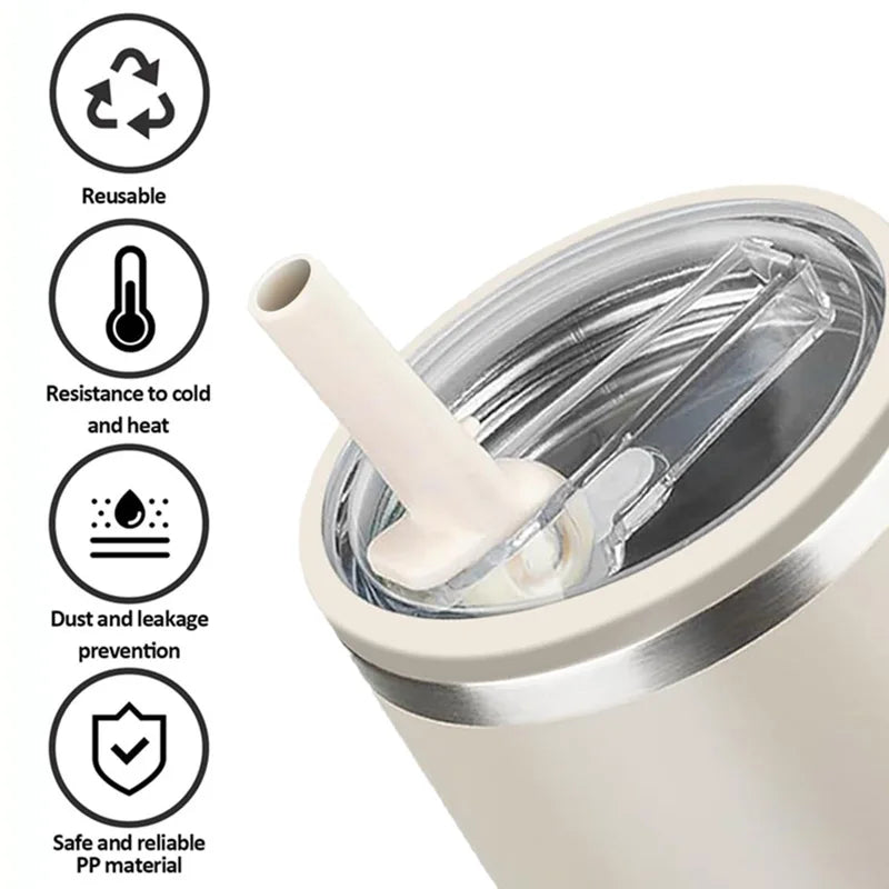 Replacement Lid & Straw Set for Stanley Quencher Tumbler