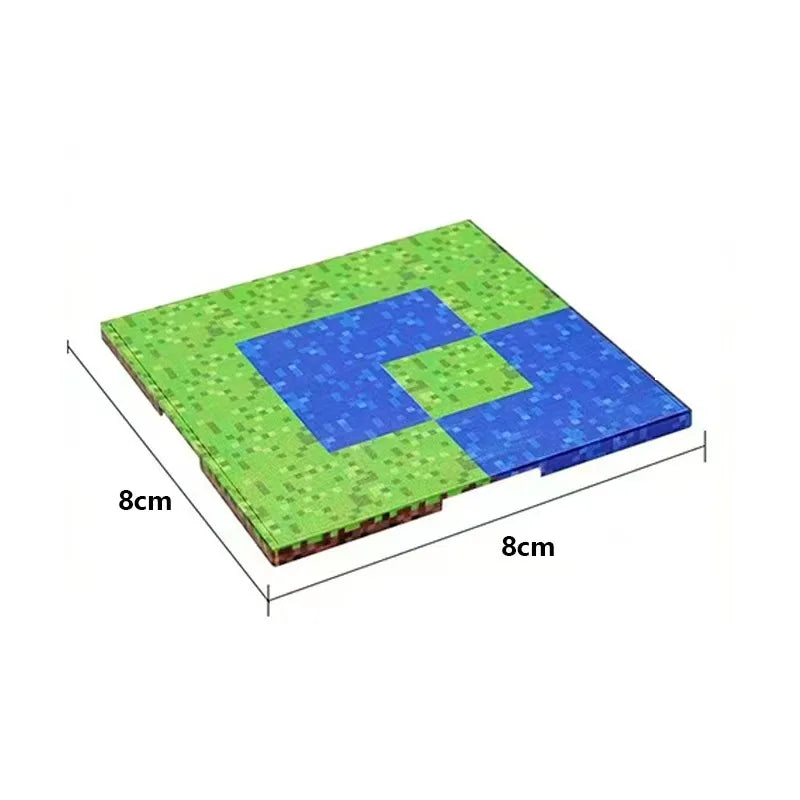 Pixel Blocks Base Plates – 6 Styles