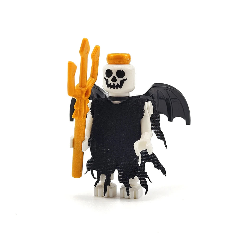 MOC Halloween Skeleton Army Mini Figure Building Blocks – DIY Toy Character & Ornament