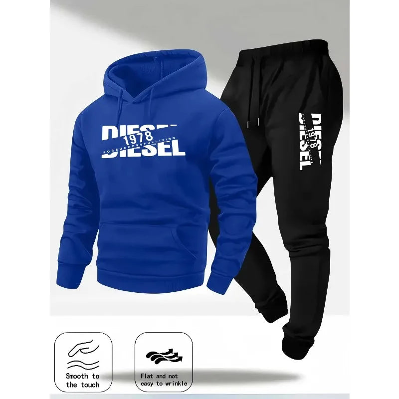 2025 popular autumn and winter new hooded sportswear sportswear fashion hooded sportswear casual sportswear and pants two in 
