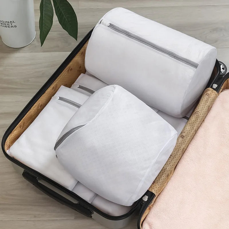 Versatile Shoe Washing Bag - Durable Mesh Laundry Bag for Sneakers, Running Shoes, Socks & Bras with Zipper Closure, Laundry 