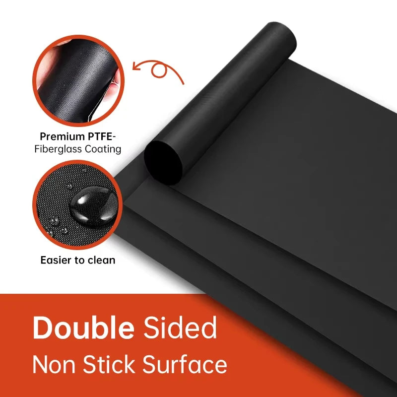 Non-Stick Oven Liner & BBQ Grill Mat – Reusable & Easy to Clean