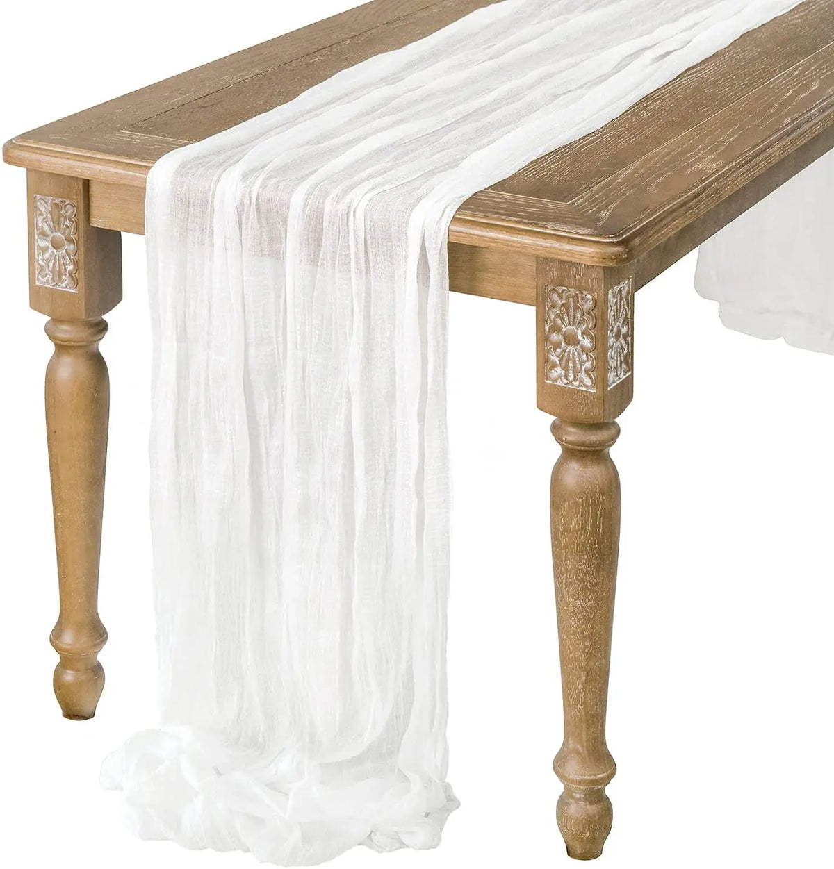 Wrinkle Cheesecloth Table Runner - Wedding & Holiday Decor