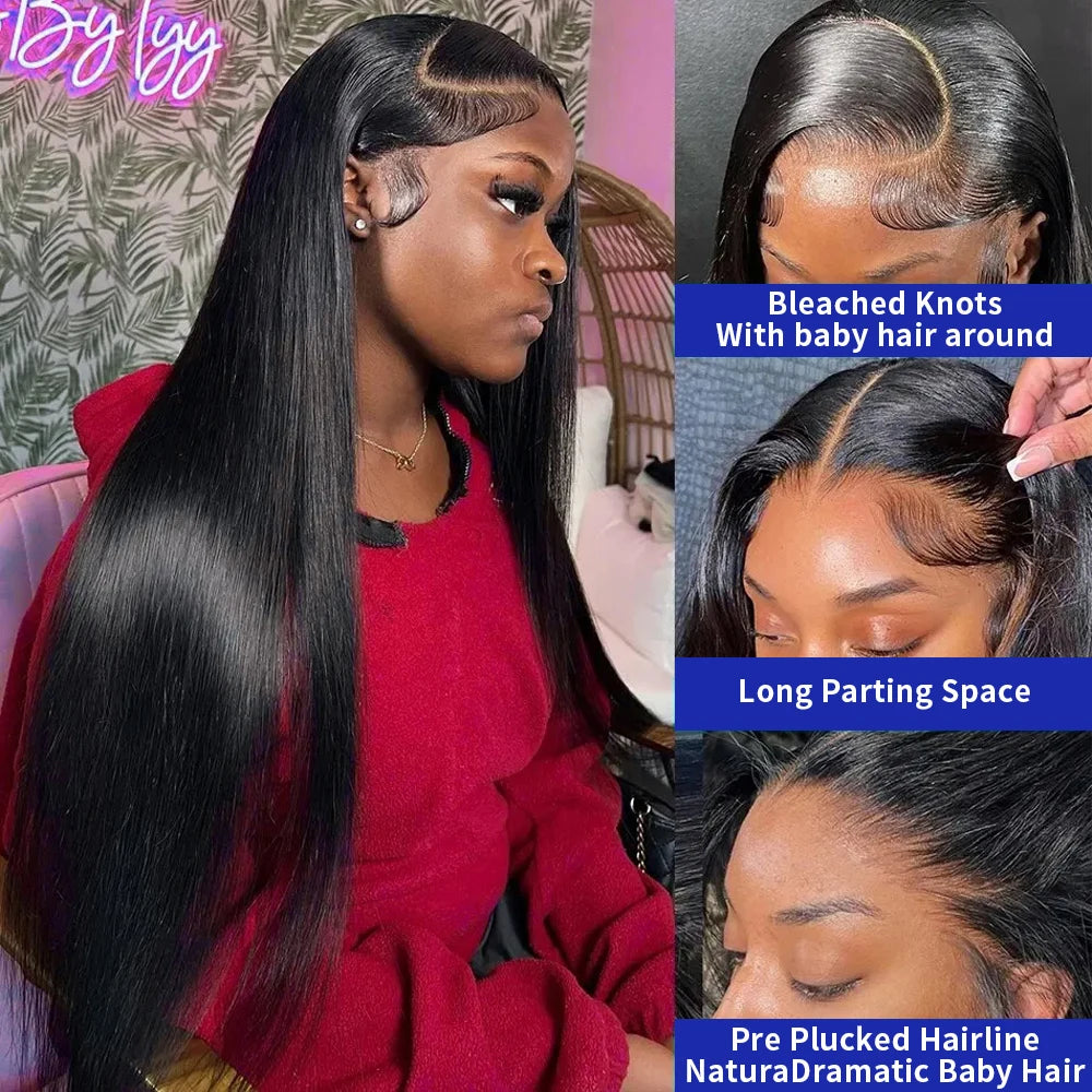 Bone Straight Lace Front Human Hair Wig