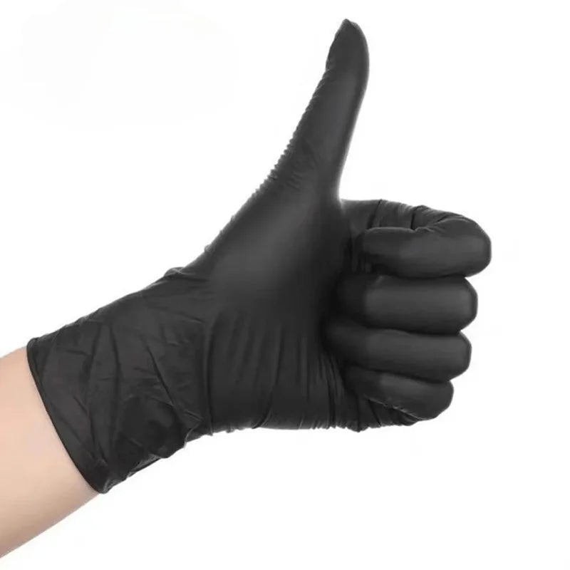 20/50/100PCS Disposable Black Nitrile Gloves for Household Use Latex Free Powder Free Cleaning Gloves Tattoo  Hairdressing Tools