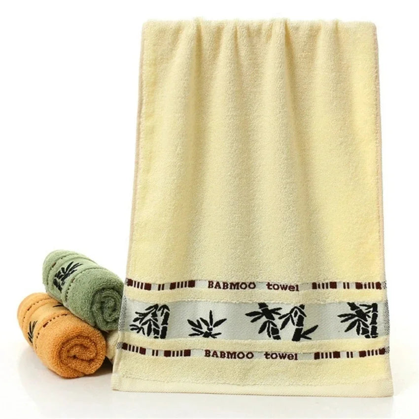 Soft Bamboo Fiber Hand Towels - Quick-Dry (1/2/4 Pack)