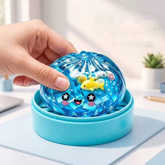 Ocean & Jin Series Halloween Ghost Dumpling Squishy – Slow-Rebound Fidget Toy in 14 Colors