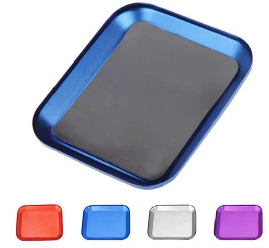 Aluminum Alloy Magnetic Screw Tray – RC Repair Tool for Cars, Planes, Boats & Crawlers