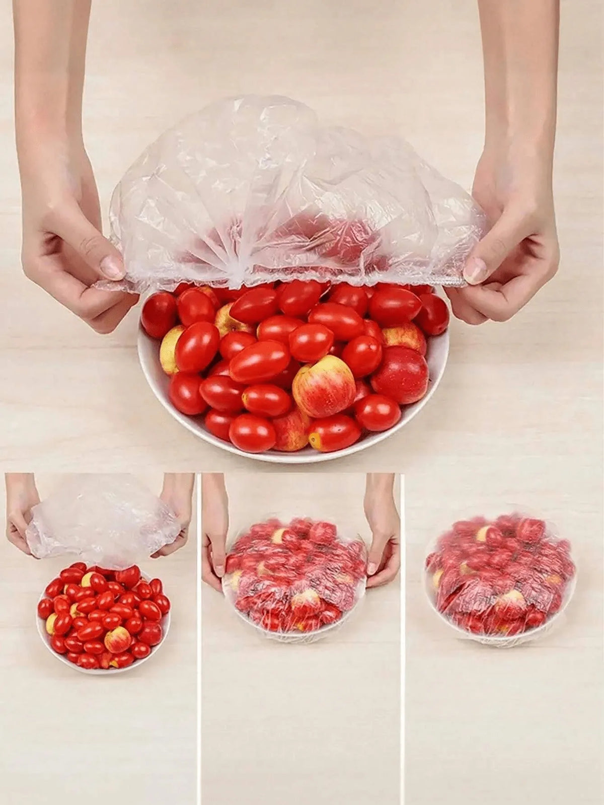 100Pcs Food Covers For Refrigerator Fresh-keeping Disposable Kitchen Plate Dustproof Cover Reusable Elastic Food Bowl Lid New