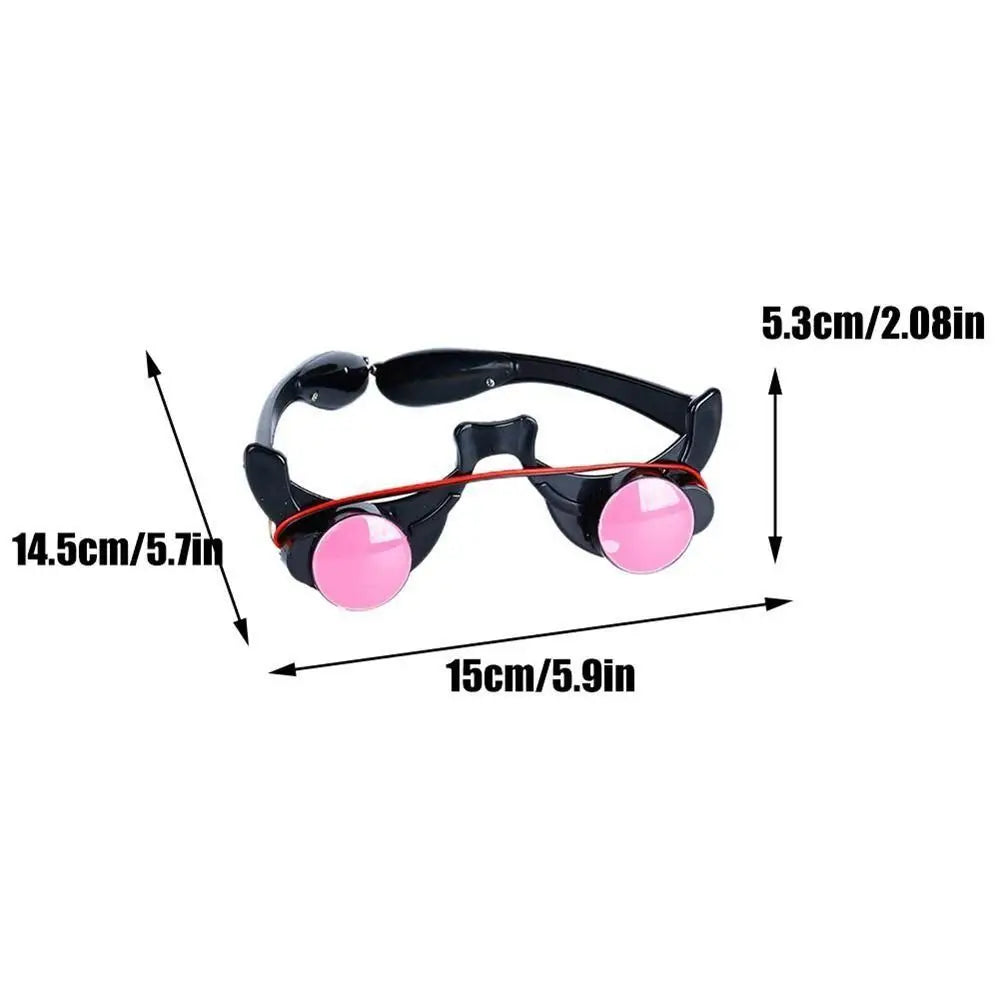 Halloween Light-Up Horror Red Eye Glasses – LED Glow Scary Cosplay Prop for Parties & Haunted Events