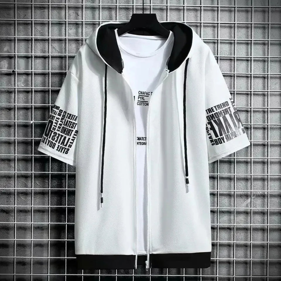 Men's Cartoon Zip Hoodie – Summer