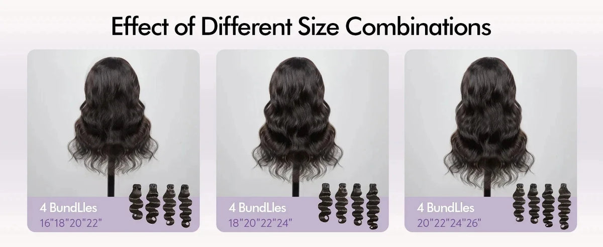 Brazilian Body Wave Hair Bundles – 12A