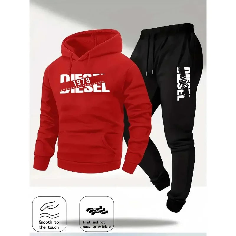 2025 popular autumn and winter new hooded sportswear sportswear fashion hooded sportswear casual sportswear and pants two in 
