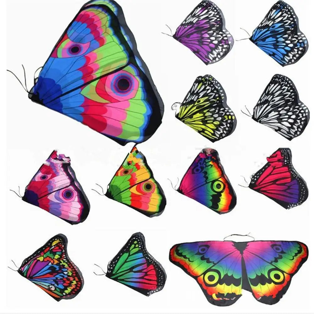 Kids Butterfly & Angel Wings Shawl Cape – Fairy Elf Costume for Halloween, Cosplay, Dance & Stage Performance (Multiple Color