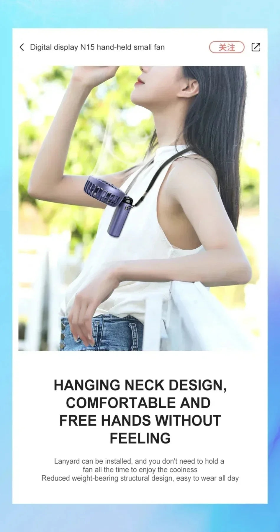 Folding Fan with Phone Stand – USB-C