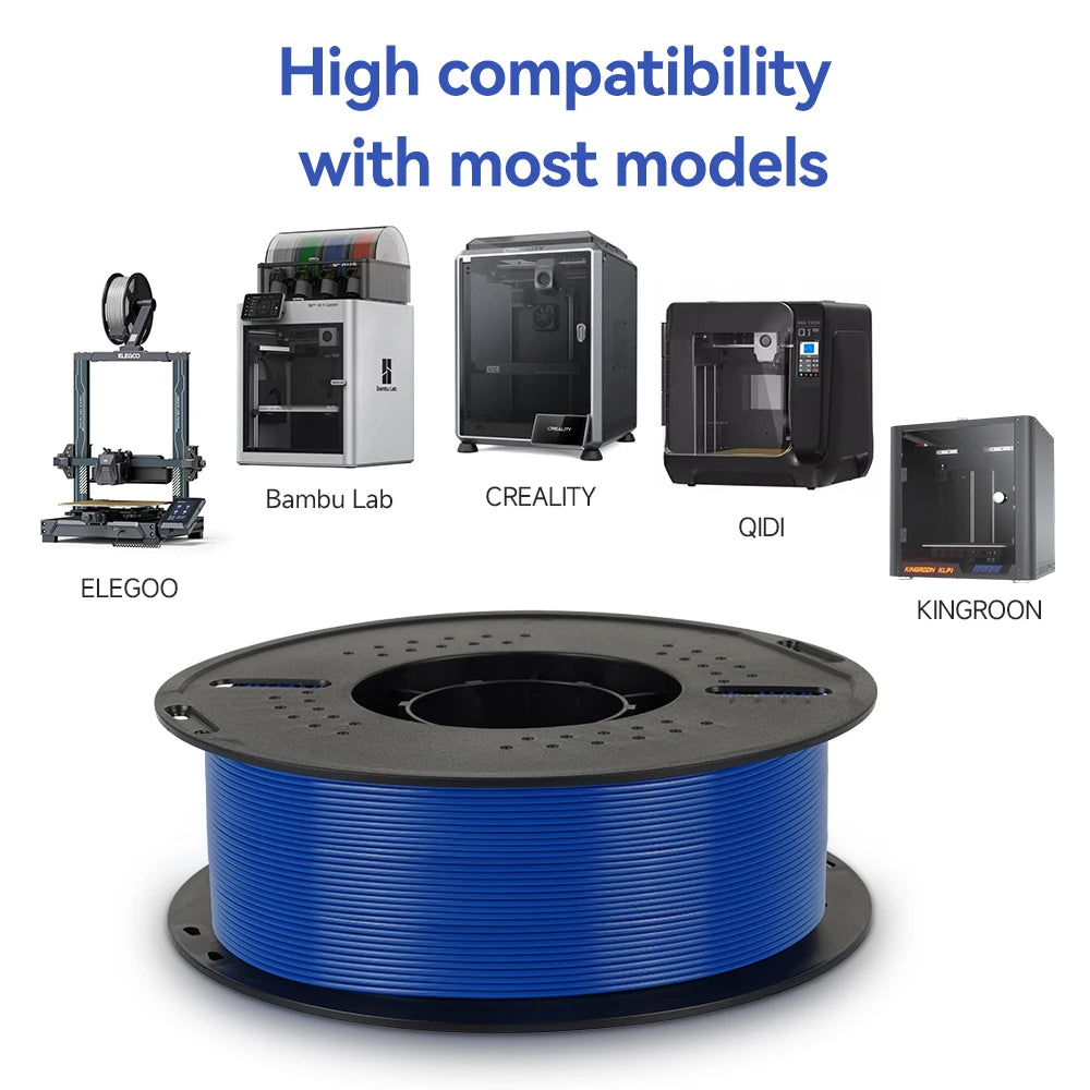 KINGROON 10KG PETG 3D Printer Filament 1.75mm – Tangle-Free, Vacuum Packed
