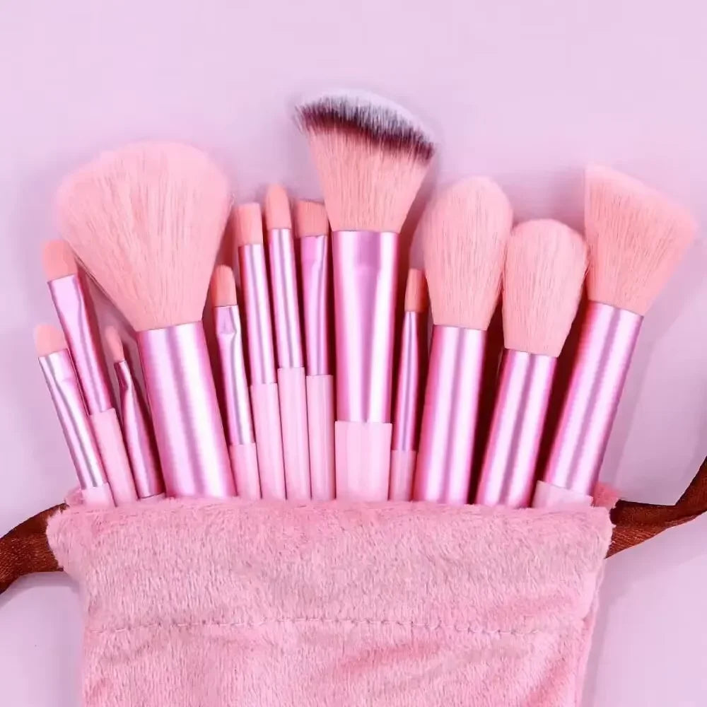 13-Piece Makeup Brush Set – Eye Shadow, Foundation & Blending Brushes
