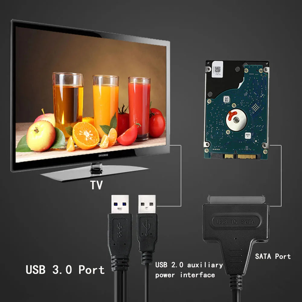 SATA to USB 3.0 Adapter Cable for External Drives