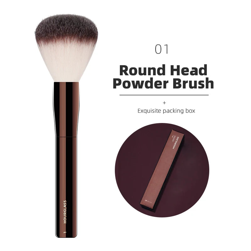 Hourglass Makeup Brush Set – Powder, Foundation, Concealer, Blush, Bronzer & Eyeshadow