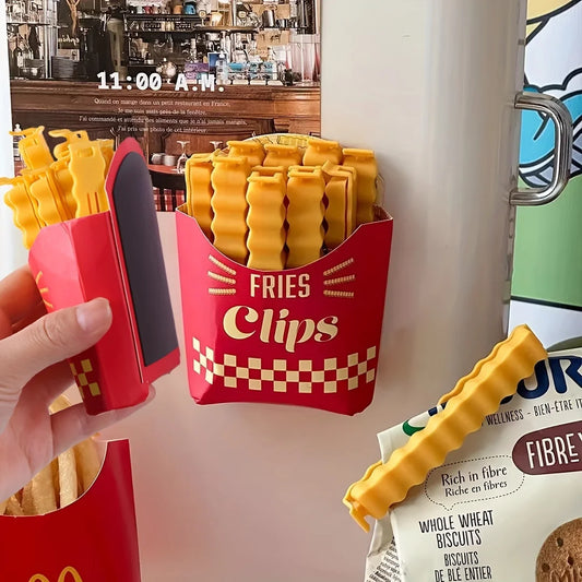 12-Pack French Fry Shaped Food Sealing Clips