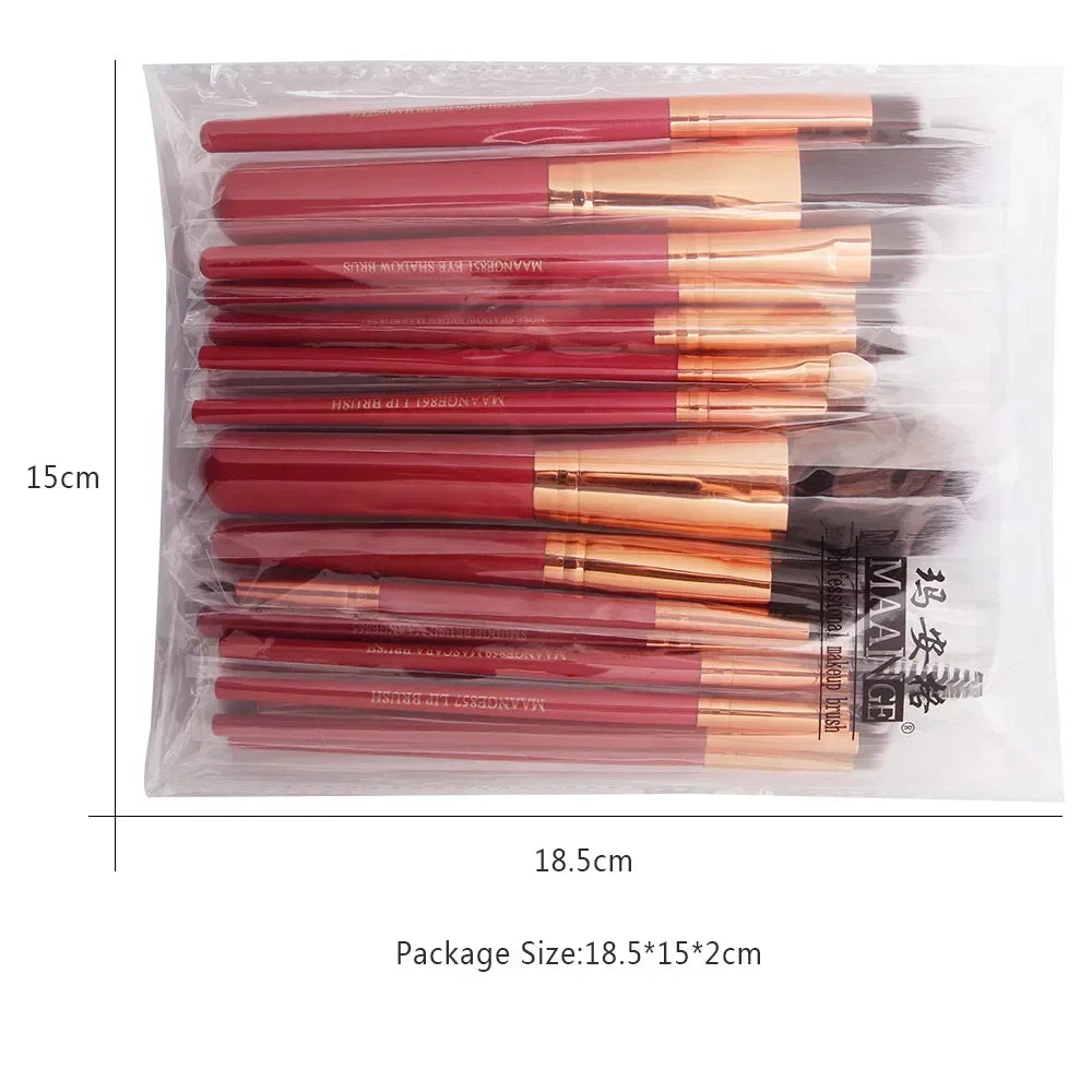 Professional Makeup Brush Set – 3, 13 & 22-Piece Eyeshadow & Face Kits