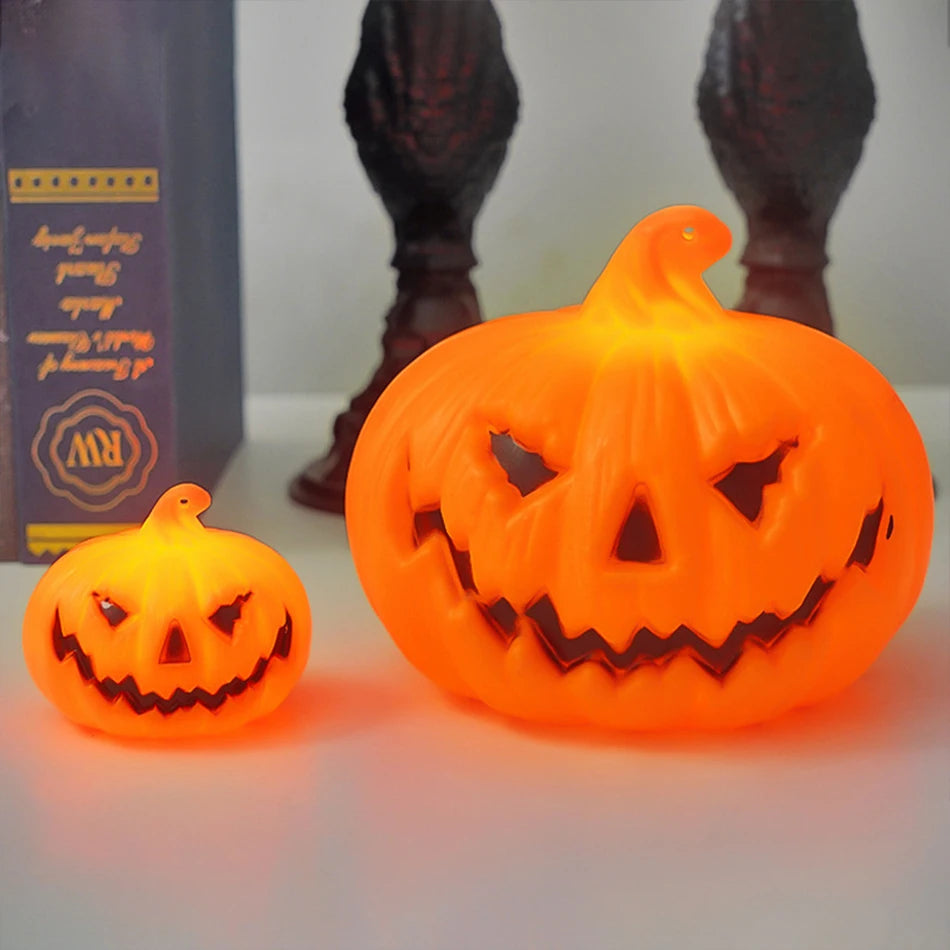Halloween Pumpkin Lantern – Skull & Ghost Face LED Candle Lamp for Bedroom, Garden & Party Decor