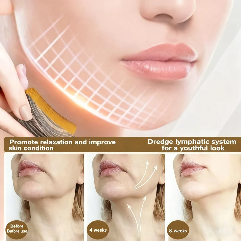 Lymphatic Contour Face Brush – Facial Drainage Massager & Skin Sculpting Tool
