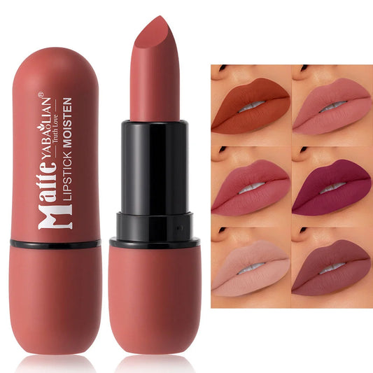 6-Color Matte Lipstick Set – Velvet Lip Color Collection