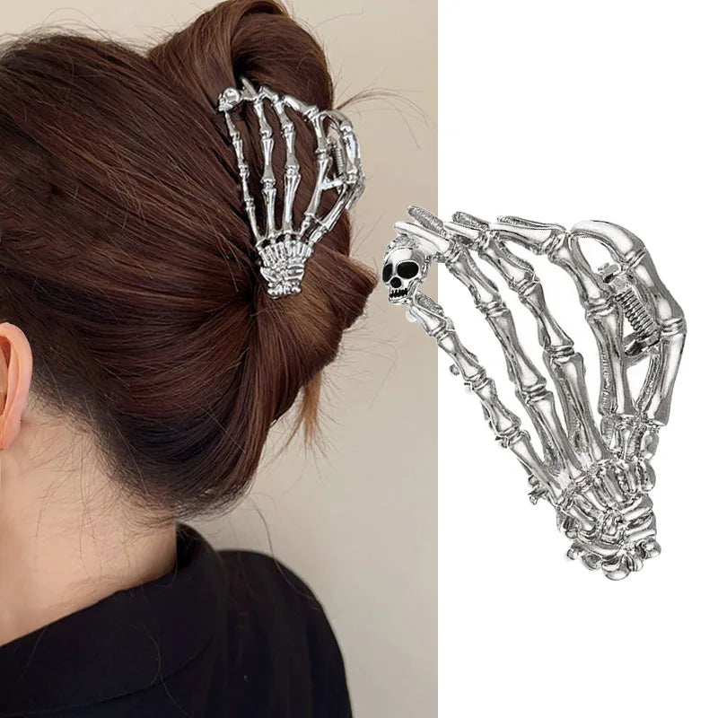 Gothic Spider Hair Claw Clips – Strong Hold Metal Shark Clamps for Halloween, Punk & Everyday Styling (24 Styles)