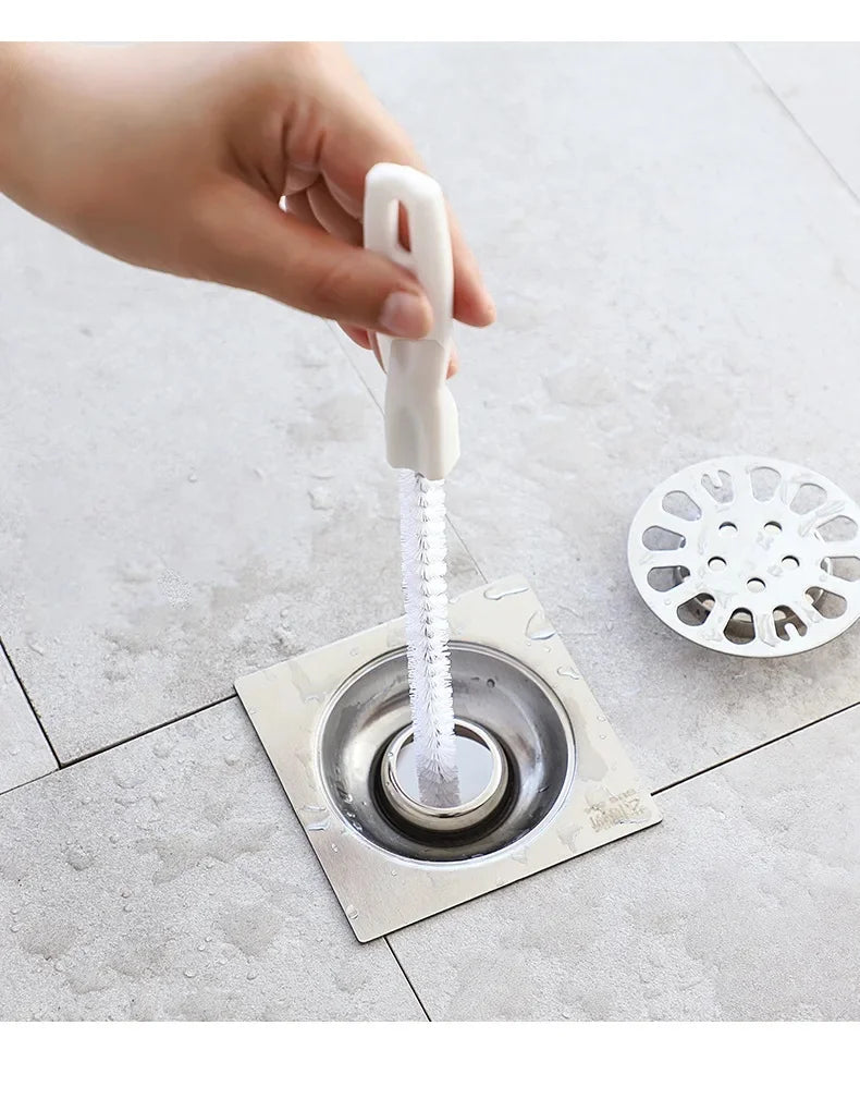 45cm Pipe Dredging Brush Flexible Bathroom Hair Sewer Sink Cleaning Brush Bendable for Home Kitchen Sink Bathroom Hair Sewer