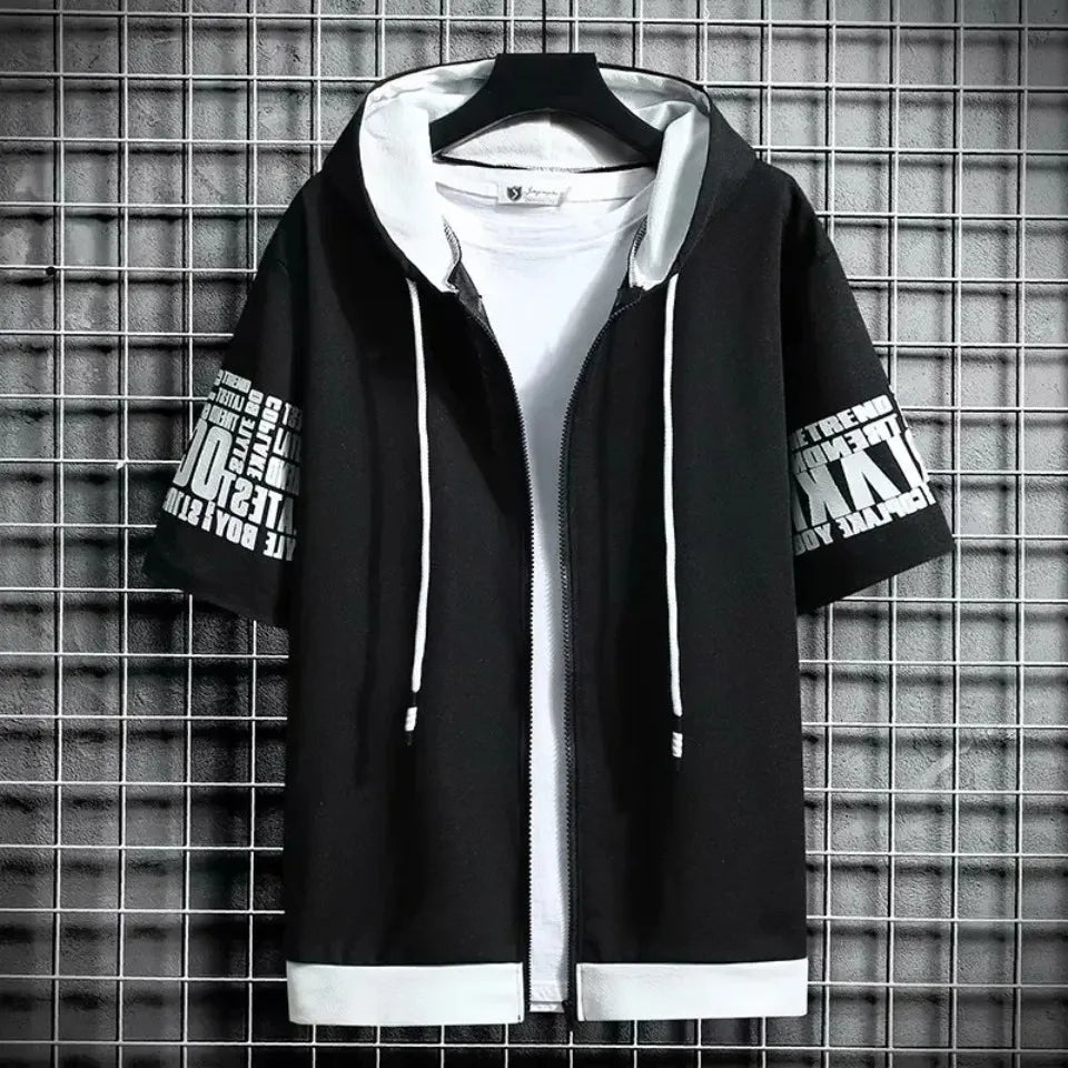 Men's Cartoon Zip Hoodie – Summer
