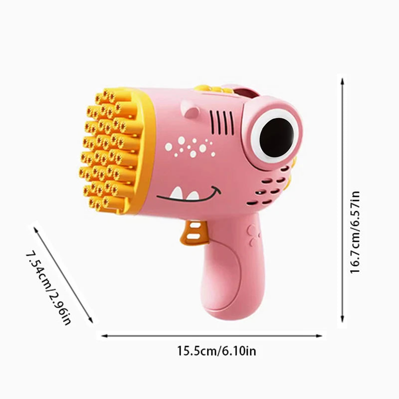 Dinosaur Bubble Gun – 40 Hole