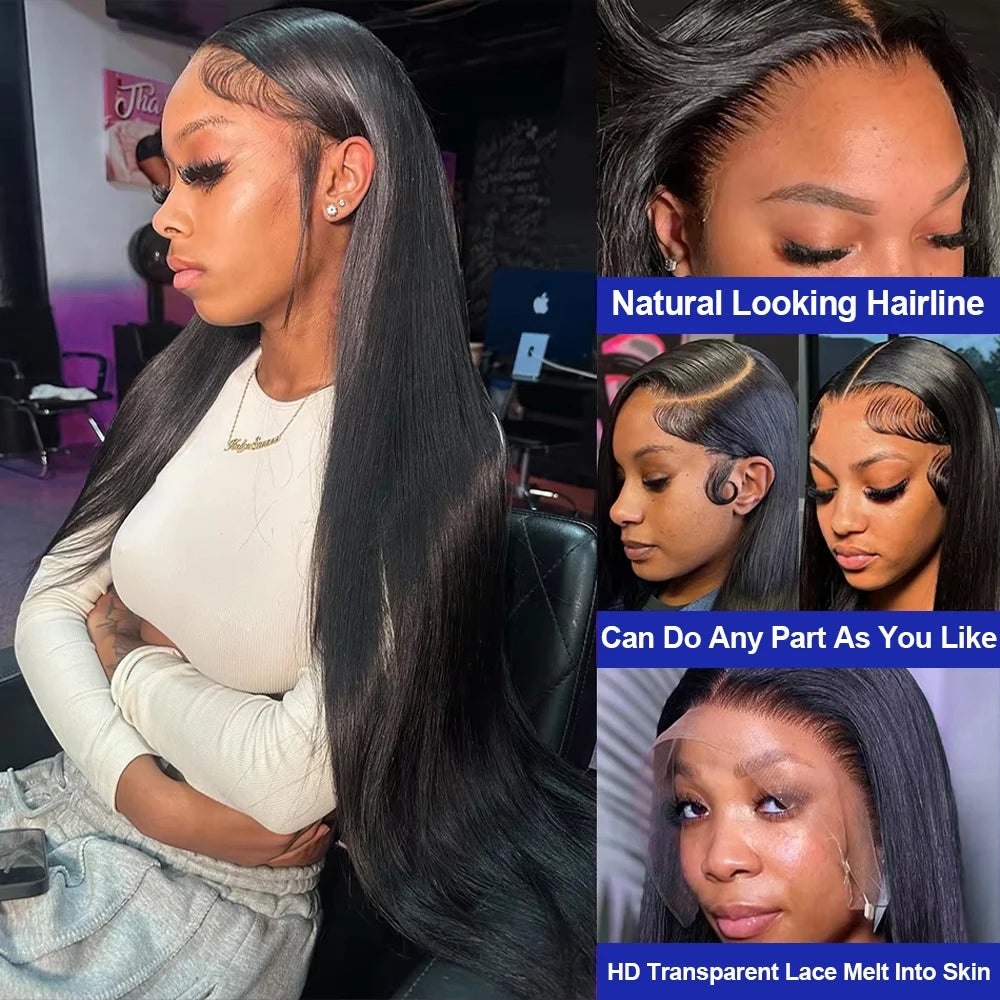Bone Straight Lace Front Human Hair Wig