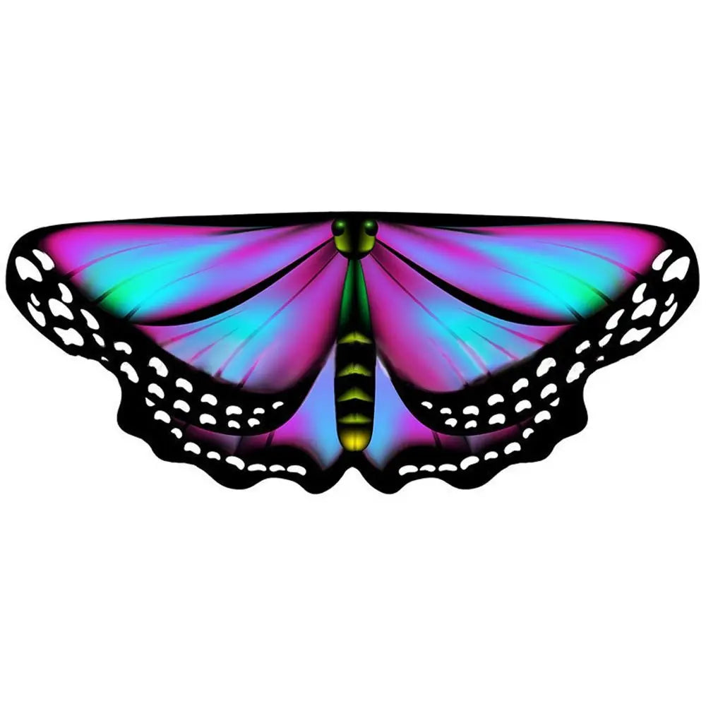 Kids Butterfly & Angel Wings Shawl Cape – Fairy Elf Costume for Halloween, Cosplay, Dance & Stage Performance (Multiple Colors)