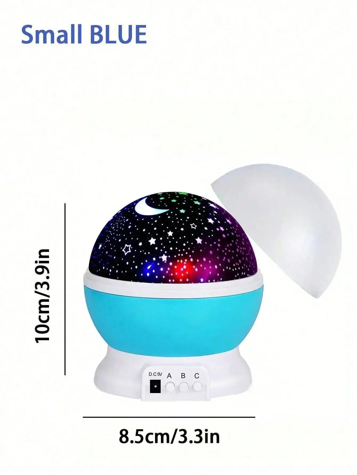 360° Rotating LED Star & Moon Projector Night Light