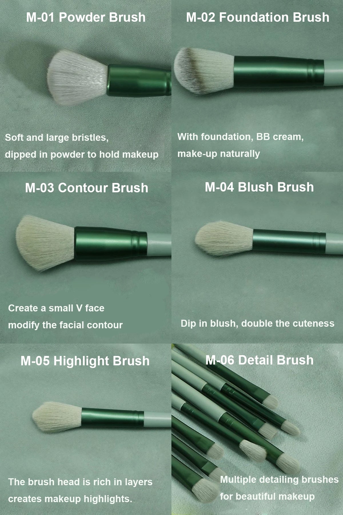 13-Piece Makeup Brush Set – Eye Shadow, Foundation & Blending Brushes