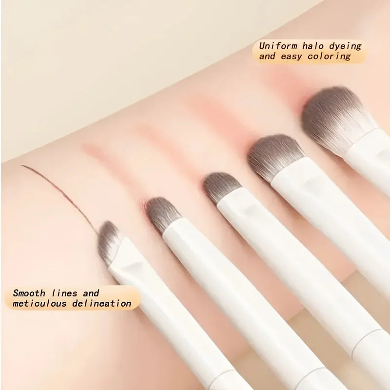 5-Piece Eye Makeup Brush Set – Perfect Travel Companion & Gift for Friends & Girlfriends
