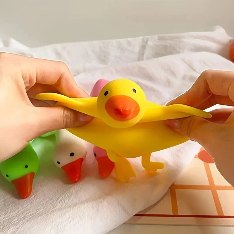 Squishy Duck Squeeze & Stretch Fidget Toy – Cute Animal Stress Reliever | Small, Large & Color Options